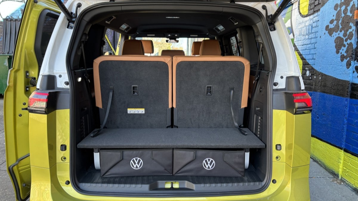 The cargo area of the 2025 Volkswagen ID. Buzz
