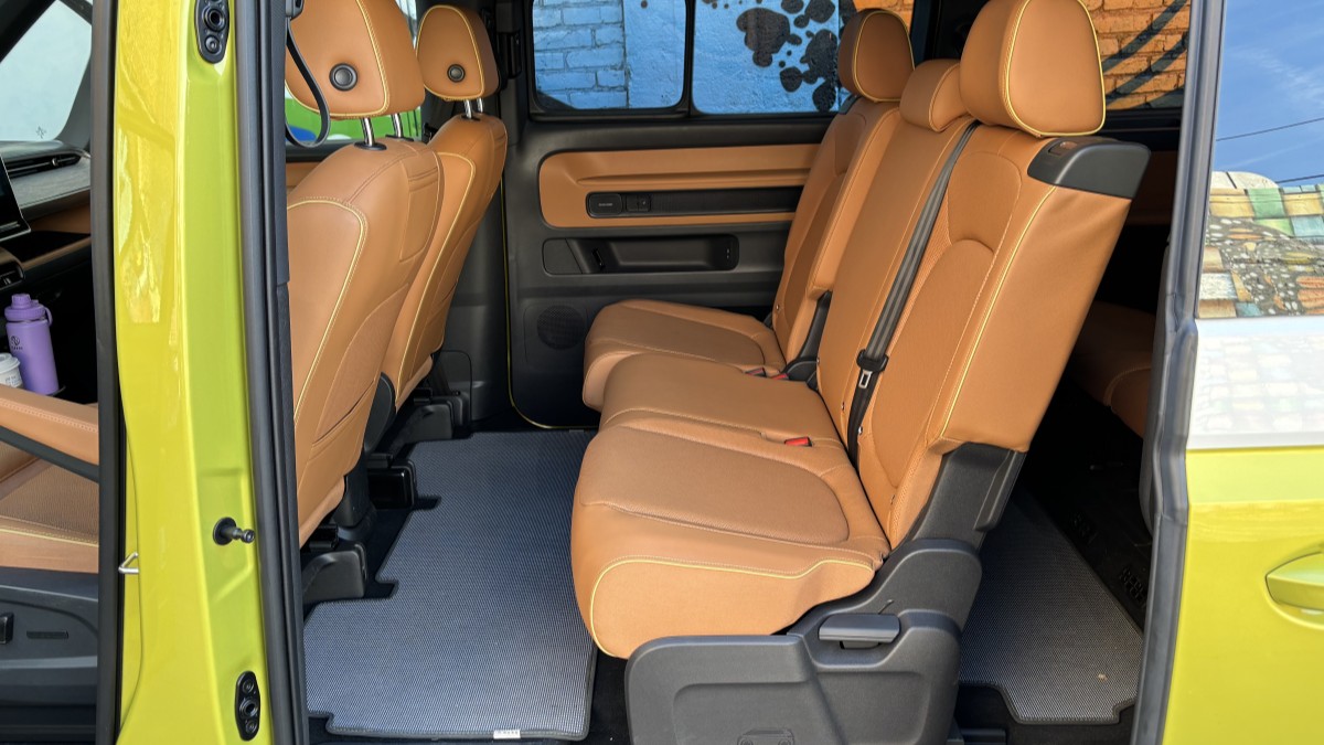 The second row seats of the 2025 Volkswagen ID. Buzz