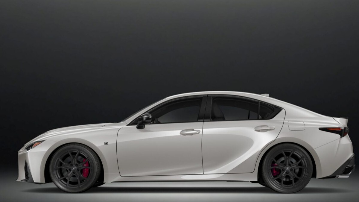 The 2025 Lexus IS Ultimate Edition seen in profile