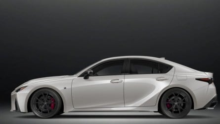 The 2025 Lexus IS Ultimate Edition seen in profile