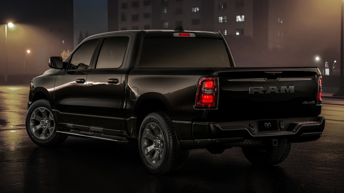 The 2026 Ram 1500 Express seen from a rear quarter angle
