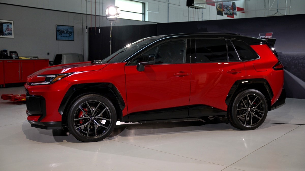 The 2026 Toyota RAV4 GR-Sport seen in profile
