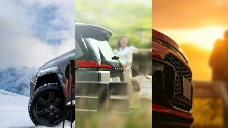 Three teaser photos of the 2026 Toyota RAV4