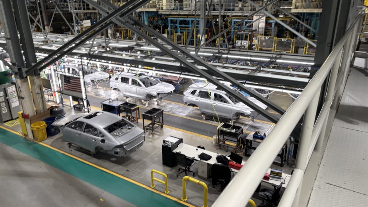 2026 Honda Civic and CR-V whitebodies at Honda's Indiana Auto Plant