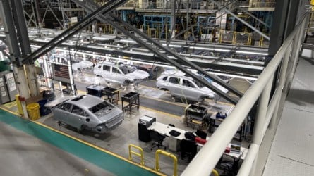2026 Honda Civic and CR-V whitebodies at Honda's Indiana Auto Plant