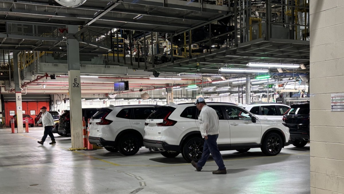 Finished 2026 Honda CR-Vs at Honda's Indiana Auto Plant