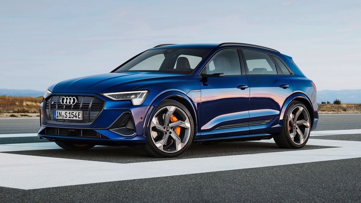 2022 Audi e-tron in Navarra Blue.