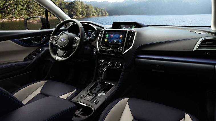 2022 Subaru Crosstrek front cabin.