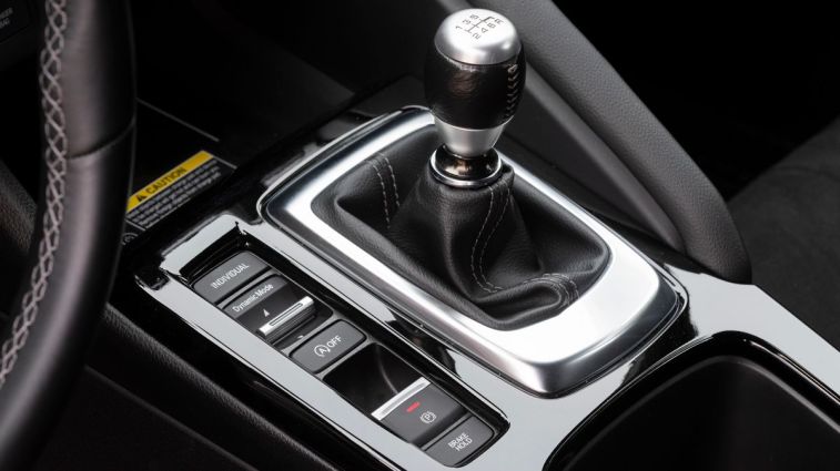 2025 Acura Integra A-Spec gear shifter.