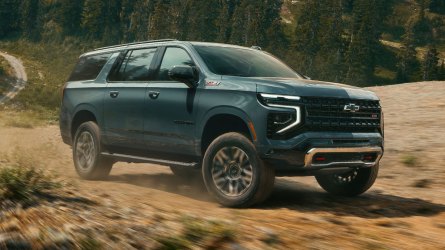2025 Chevrolet Suburban driving off road.