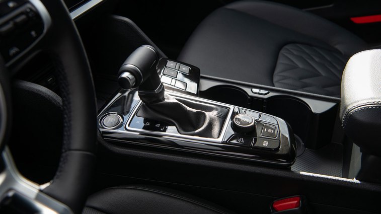  2025 Kia Sportage center console.