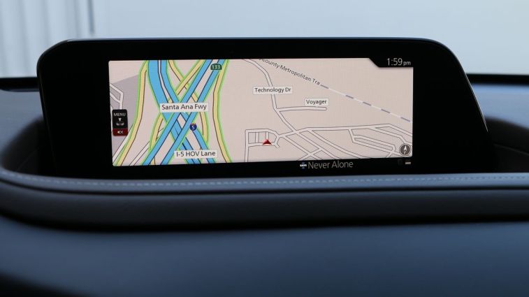 2025 Mazda CX-30 map screen.