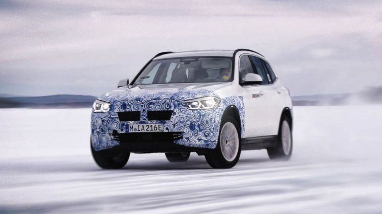BMW iX3 in camo