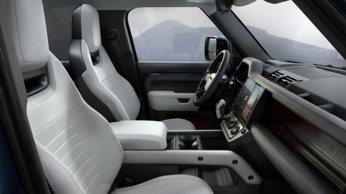 The interior of the 2026 Land Rover Defender 110.