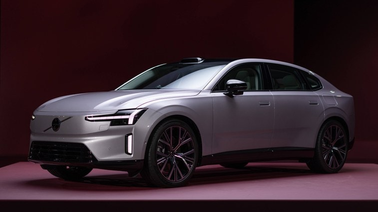 2026 Volvo ES90 in a studio.