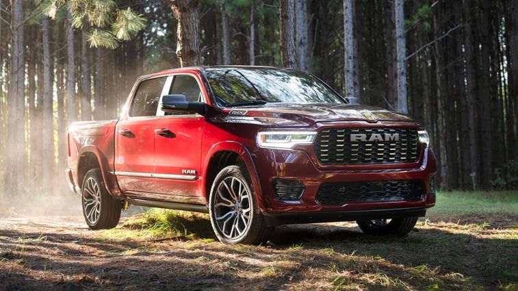 2025 Ram 1500 in red.