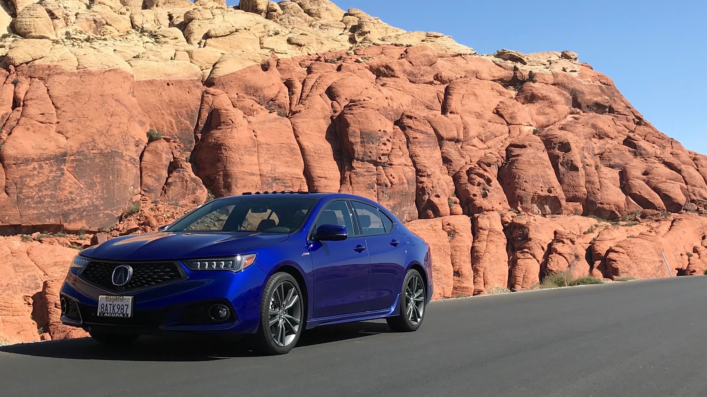 2018 Acura TLX A-Spec at Red Rock Canyon near Las Vegas,